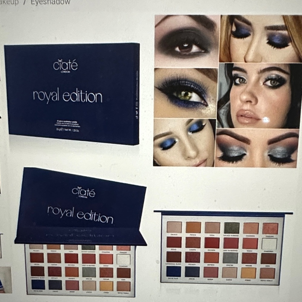Ciaté London Royal Edition Eyeshadow Palette - Blue, Brown, and Neutral Shades